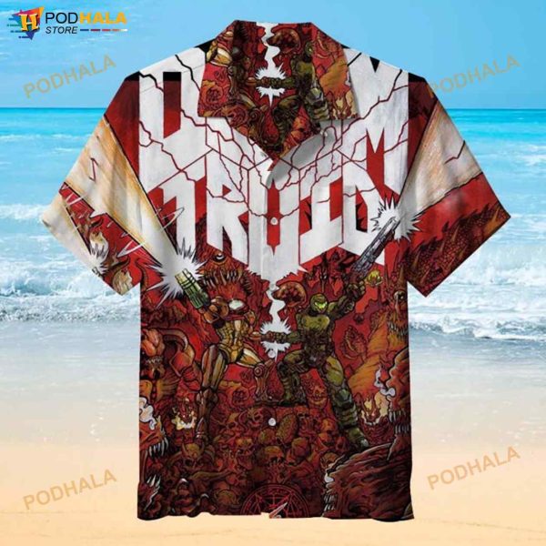 Doom 3D Funny Hawaiian Shirt