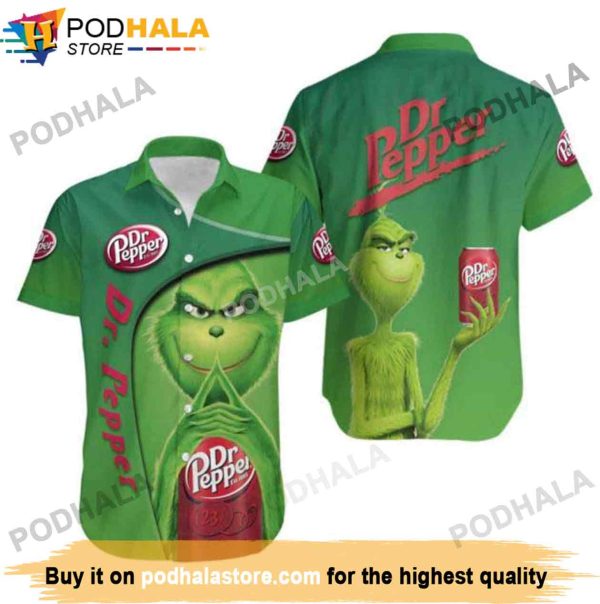 Dr Pepper Grinch Hawaiian Shirt