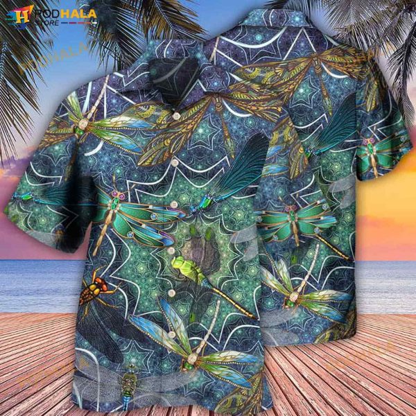 Dragonfly Amazing Dragonfly Love Life 3D Funny Hawaiian Shirt