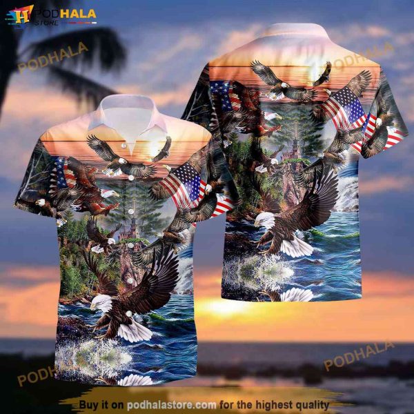 Eagle Spirit Of America Hawaiian Shirt