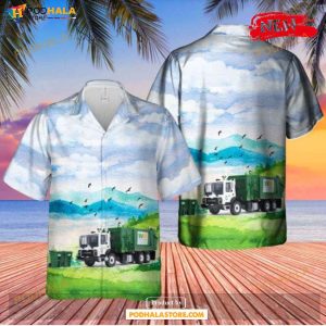 Garbage Trucks Tropical Summer Hawaiian Shirt