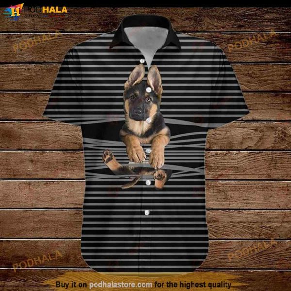 German Shepherd Dog Funny Hawaiian Shirt