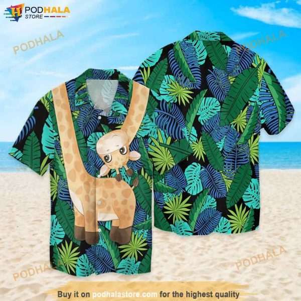 Giraffes Gift Funny Hawaiian Shirt