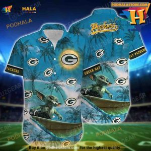 Green Bay Packers Footbal NFL Baby Yoda Hawaiian Shirt Summer Gift