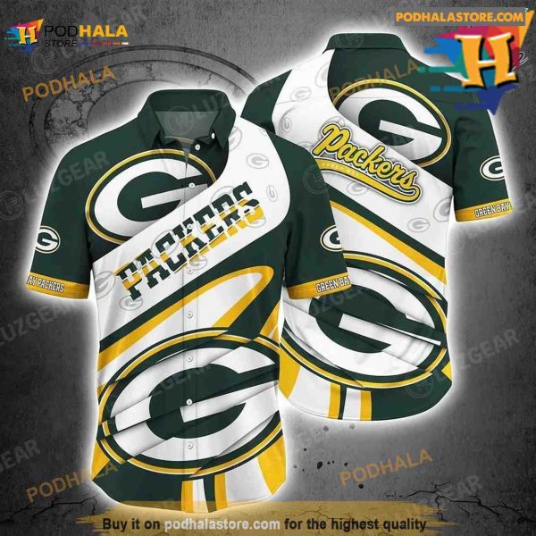 Green Bay Packers NFL Beach Shirt For Sports Best Fans Summer NFL Hawaiian Shirt