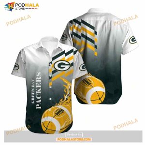 Green Bay Packers Trending Model 5 Packers Hawaiian Shirt