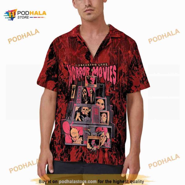 Halloween Horror Movies Halloween Hawaiian Shirt For Women Men