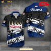 Hamm’s Tropical Coconut Tree Dark Design Hawaiian Shirt