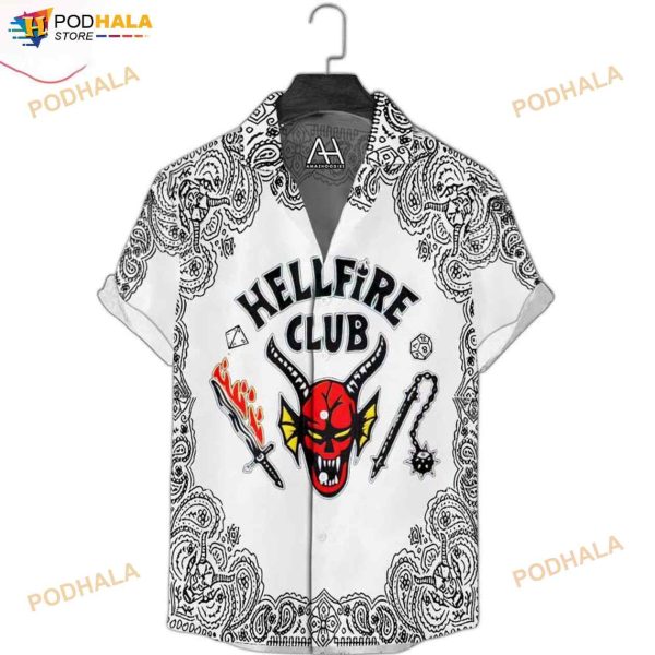 Hellfire Club 3D Funny Hawaiian Shirt