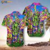 Hippie Alien 3D Funny Hawaiian Shirt