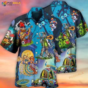 Hippie Felacia Style 3D Funny Hawaiian Shirt