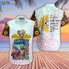 Hippie SuNFLower Peace Bus Aloha 3D Funny Hawaiian Shirt