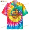 Hippie Tie Dye SuNFLower Aloha 3D Funny Hawaiian Shirt