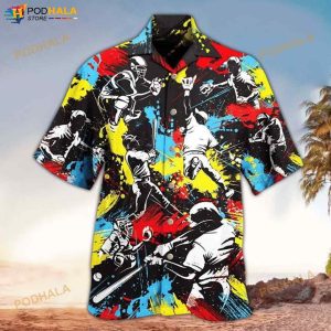 Hockey 3D Funny Hawaiian Shirt