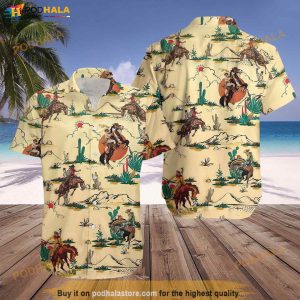 Horse Cowboy Vintage Funny Hawaiian Shirt