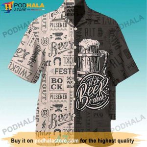 It’s Beer O’clock Beer Hawaiian Shirt