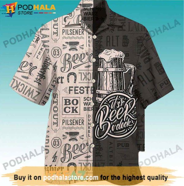 It’s Beer O’clock Beer Hawaiian Shirt