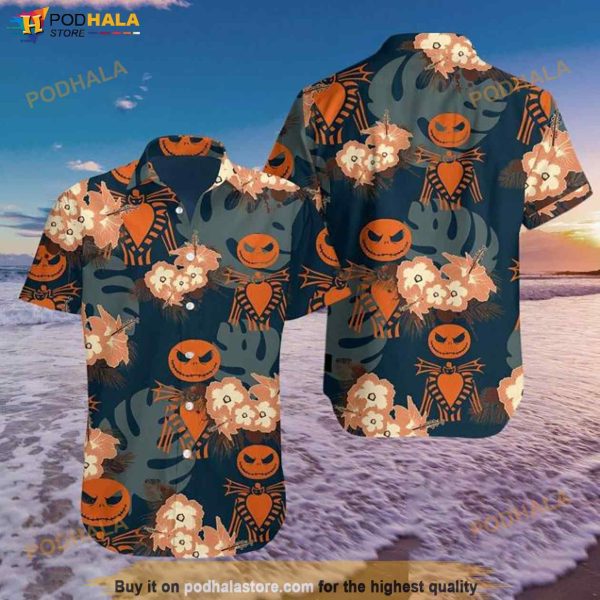 Jack Skellington Tropical Funny Hawaiian Shirt