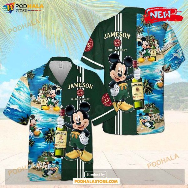 Jameson Irish Mickey Mouse Hawaiian Shirt