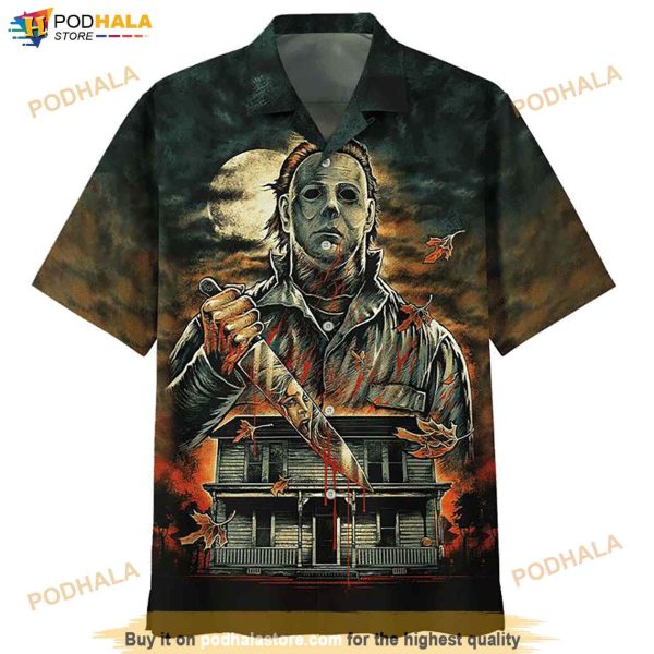 Jason Voorhees Print Funny Hawaiian Shirt