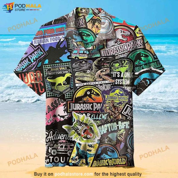 Jurassic Park World Vintage Summer Funny Hawaiian Shirt