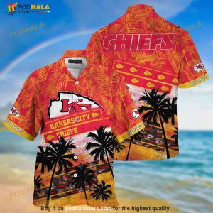 Kansas City Chiefs Logo Hawaii 3d Shirt