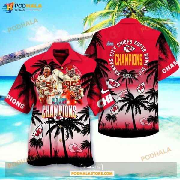 Kansas City Chiefs Super Bowl NFL Football Team Hawaiian Shirt Merch