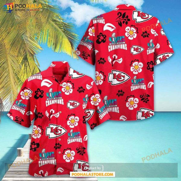 Kansas City Chiefs Super Bowl NFL Football Team Lvii Hawaiian Shirt For Fans