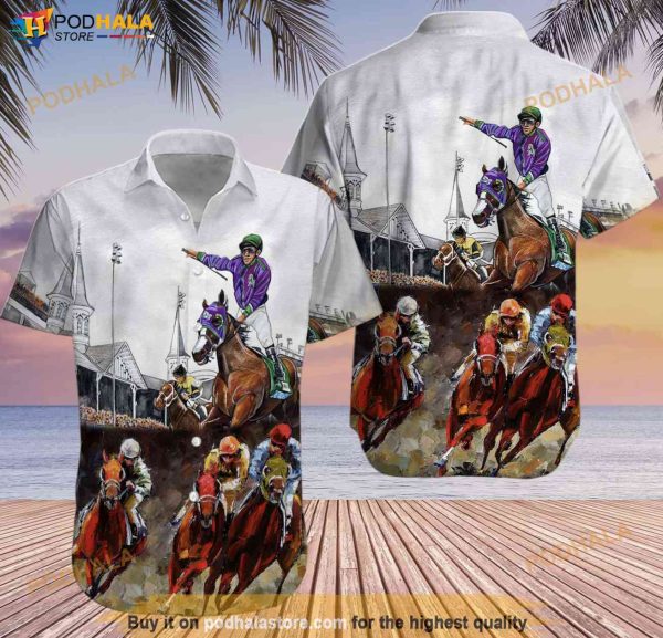 Kentucky Derby Horse Racing Hawaiian Shirt