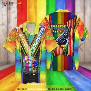 LGBT American Pride 2021 Funny Hawaiian Shirt