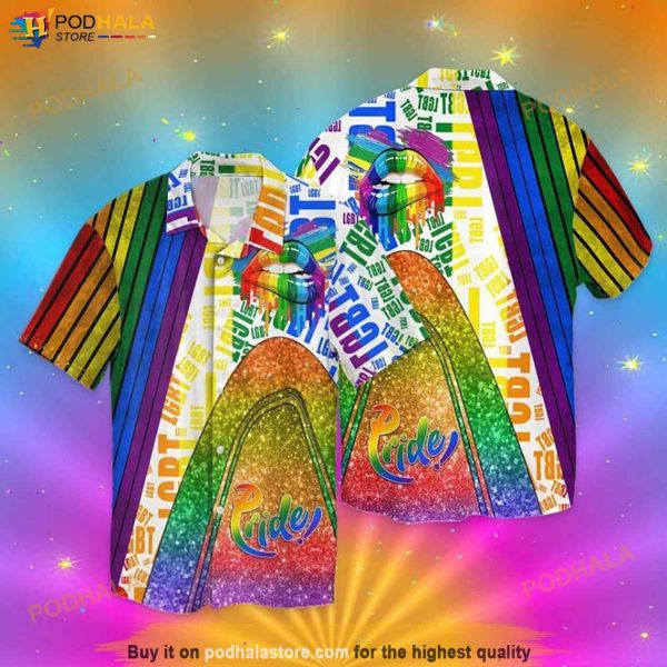 LGBT Pride Lips Funny Hawaiian Shirt