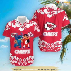 Lilo and Stitch Kc Chiefs Hawaiian Shirt