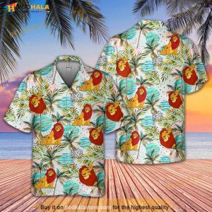 Lion King Family Hawaii Aloha Shirt