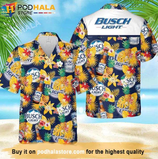 LitmusBusch Yellow Light Beer Hawaiian Shirt