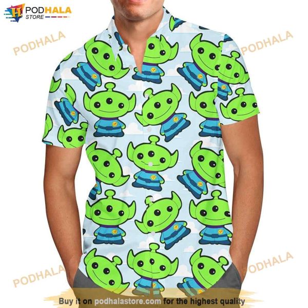 Little Green Aliens Toy Story Disney Funny Hawaiian Shirt