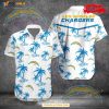 Los Angeles Chargers NFL Team Tropical Coconut Hot Summer Button Hawaiian Shirt