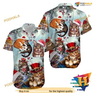 Magic & Cats Christmas Hawaiian Shirt