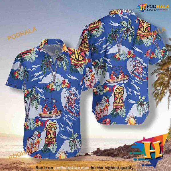 Merry Santa Claus Tropical Shirt