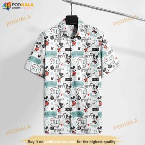 Mickey Mouse Oh Boy Happy Silly Movies Disney Funny Hawaiian Shirt