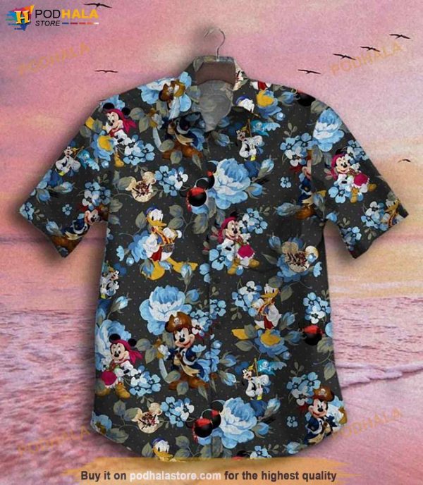 Mickey X Donald Duck Funny Hawaiian Shirt