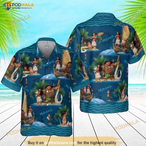 Moana And Maui Disney Hawaiian Shirt