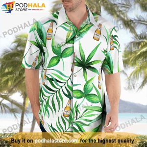 Modelo Palm Leaves Beer Lovers Beer Hawaiian Shirt