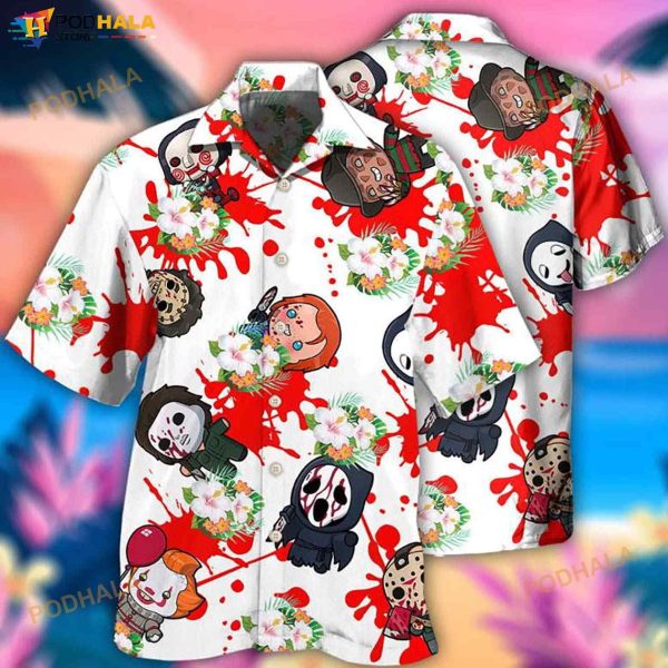 Movie Horror Movies Are My Hobby 3D Funny Hawaiian Shirt