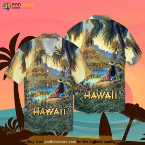 My Body Is Ib The City But My Soul Belongs To The Beach Funny Hawaiian Shirt