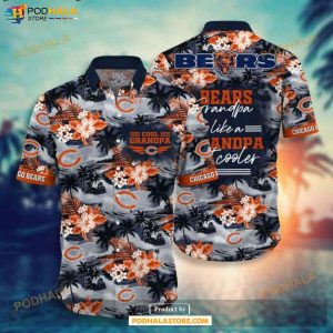 NFL Chicago Bears Hawaiian Shirt For Grandparent