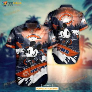 NFL Chicago Bears Hawaiian Shirt Trending Summer Mickey