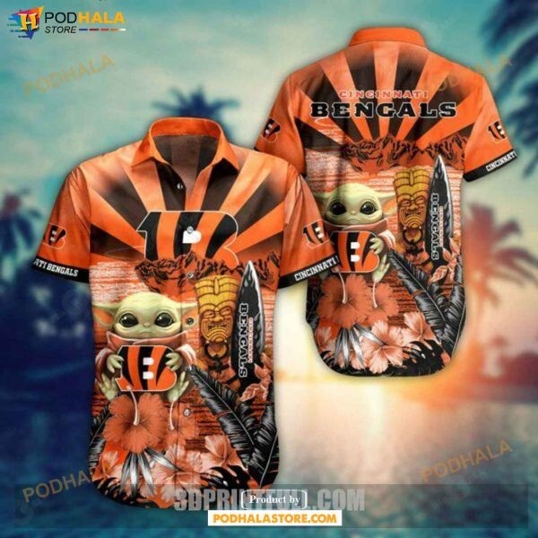 NFL Cincinnati Bengals Hawaiian Shirt Baby Yoda Style Summer