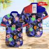 NFL Cleveland Sport Teams Blue Leaf Design Hot Summer Hawaiian Shirt