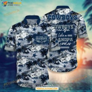 NFL Dallas Cowboys Hawaiian Shirt For Grandparent New