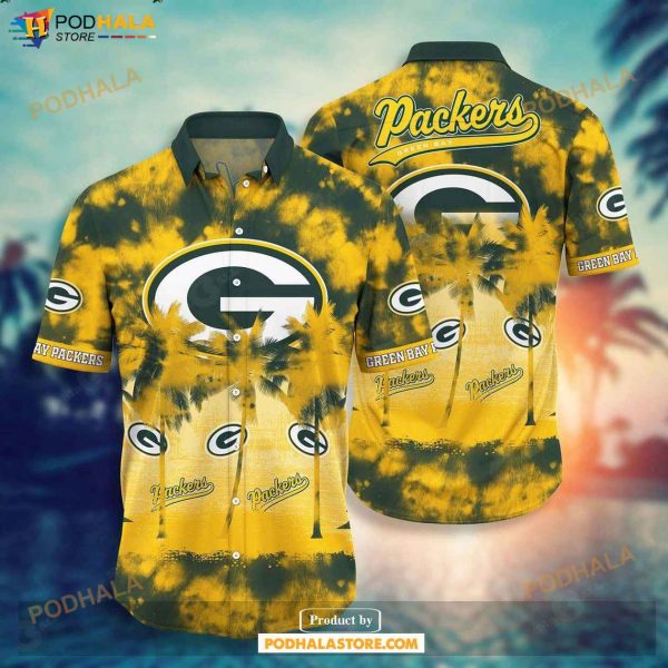 NFL Green Bay Packers Logo Hawaiian Shirt